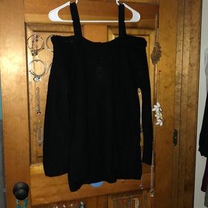 NWT!!! Black, Off the Shoulder Sweater.
